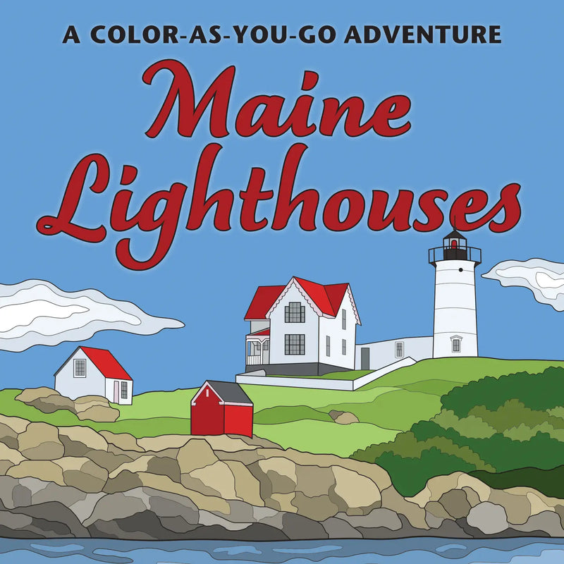 Maine Lighthouses Color-As-You-Go Adventure