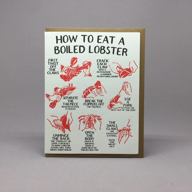 How to Eat Lobster Card