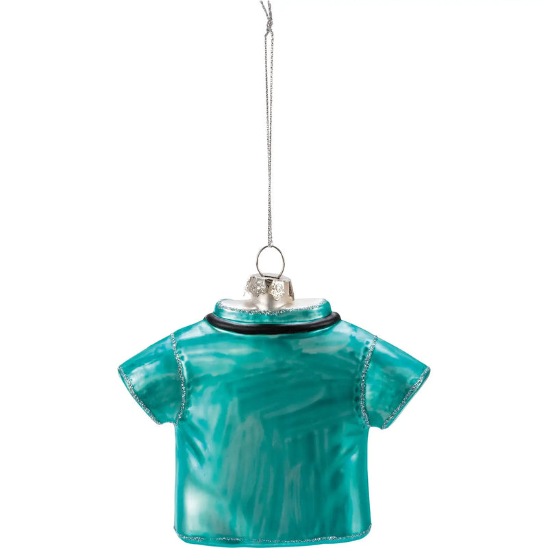 Glass Nurse Scrubs Ornament