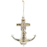 Glass Anchor Ornament