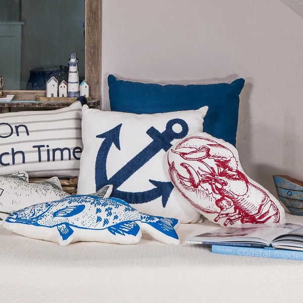 Lobster Shaped Throw Pillow