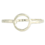 Circle of Trust Gold or Silver  Hammered Cuff Bracelet