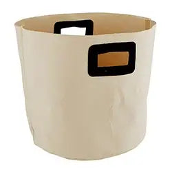 Canvas Bag with Black Suede Handles