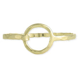 Circle of Trust Gold or Silver  Hammered Cuff Bracelet