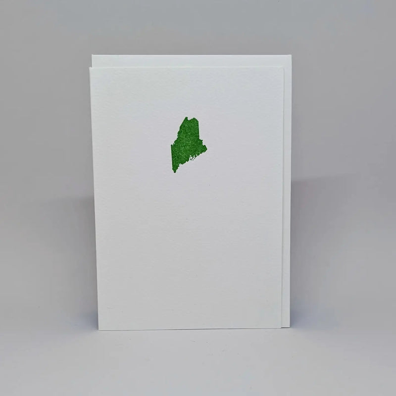 Geographic State of Maine card