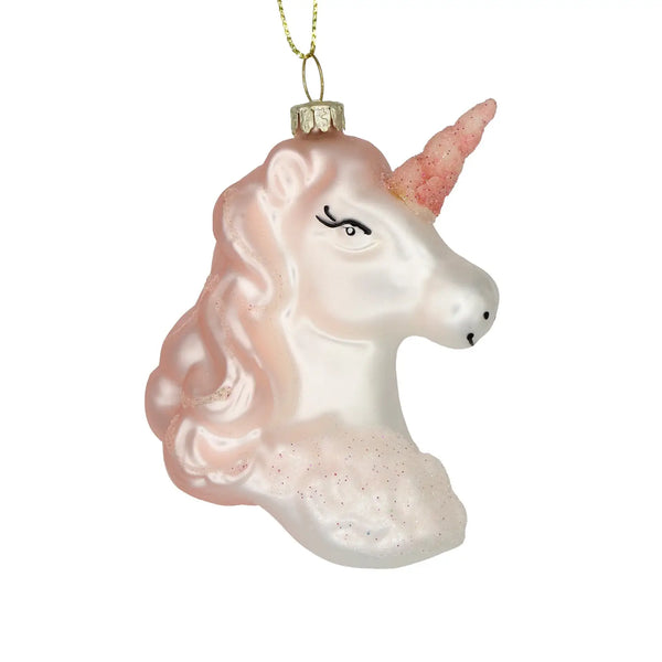 Princess Horse Vintage Glass Ornament