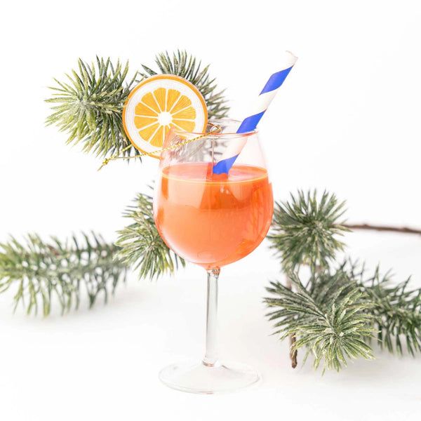 Aperitif Boxed Glass Ornament