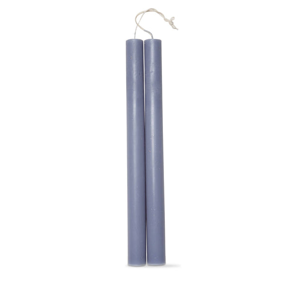 10 In Taper Candles Set of 2 - Blue, Unscented