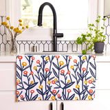 Field of Flowers Cotton Kitchen Towels, Set of 3