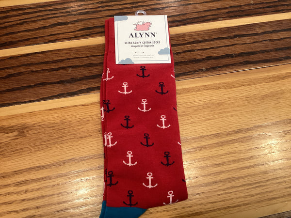 Red anchor socks