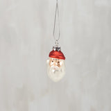 Glass Santa Ornament set