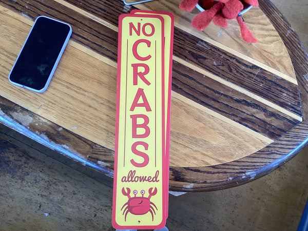 No crabs sign