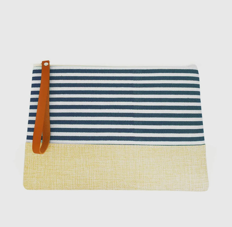 Striped Clutch