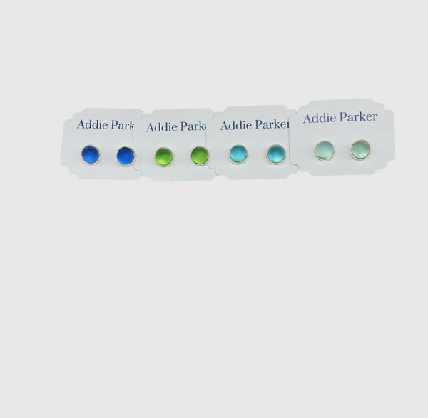 Seaglass studs