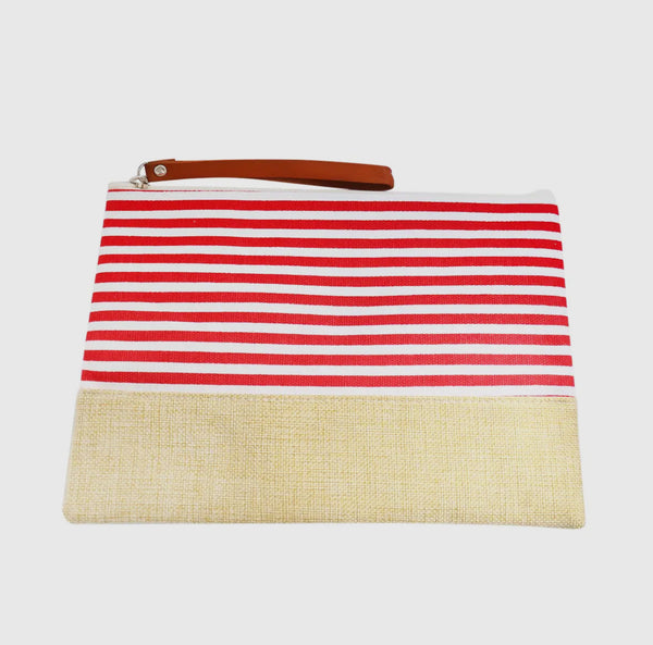 Striped Clutch