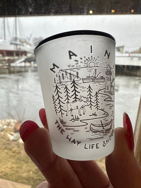Maine shot glass