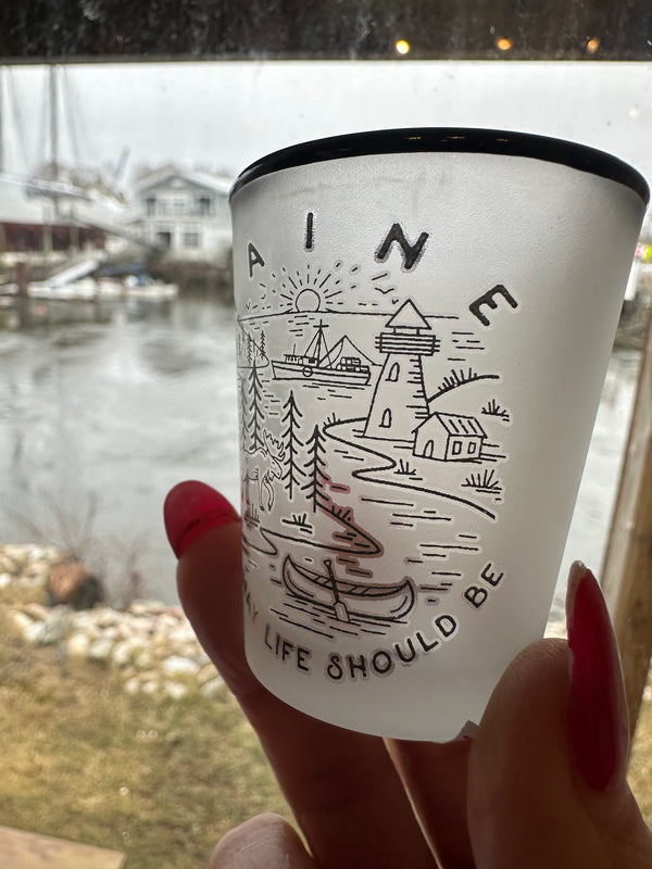 Maine shot glass