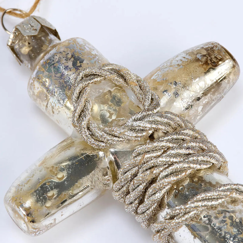 Glass Anchor Ornament
