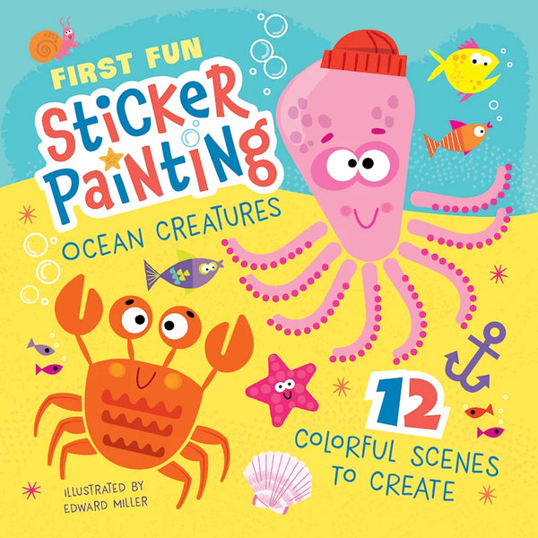 First Fun Sticker Painting: Ocean Creatures - 173 Mercantile