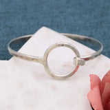 Circle of Trust Gold or Silver  Hammered Cuff Bracelet